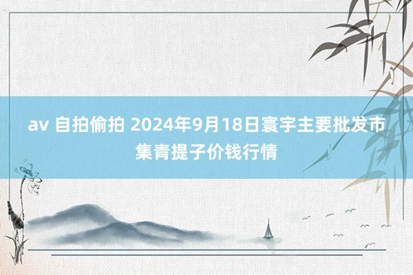 av 自拍偷拍 2024年9月18日寰宇主要批发市集青提子价钱行情