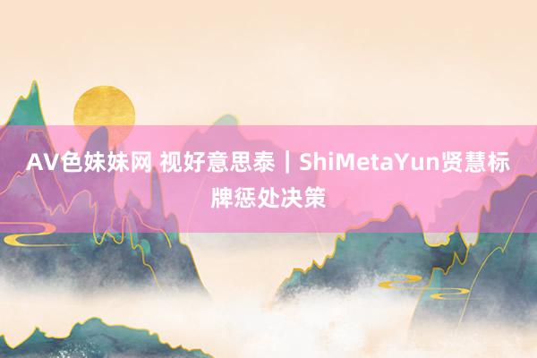 AV色妹妹网 视好意思泰｜ShiMetaYun贤慧标牌惩处决策