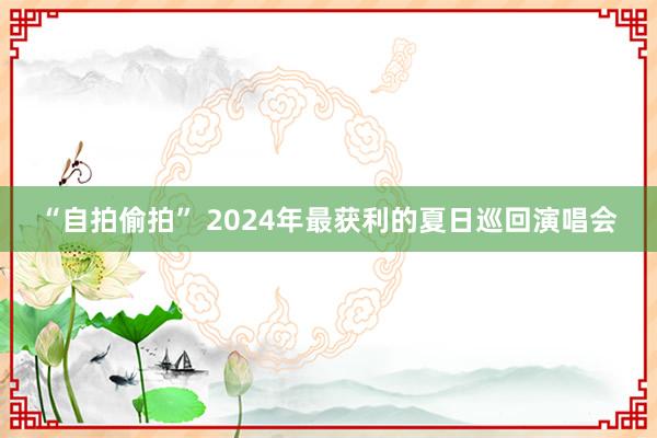 “自拍偷拍” 2024年最获利的夏日巡回演唱会