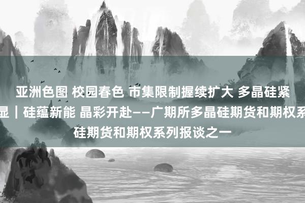 亚洲色图 校园春色 市集限制握续扩大 多晶硅紧迫性日益突显｜硅蕴新能 晶彩开赴——广期所多晶硅期货和期权系列报谈之一