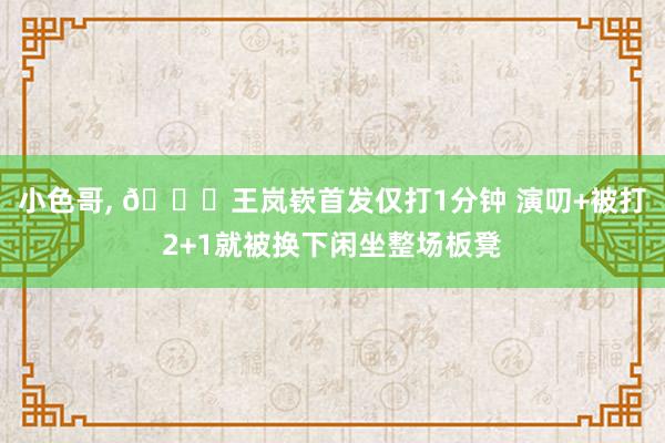 小色哥， 😓王岚嵚首发仅打1分钟 演叨+被打2+1就被换下闲坐整场板凳