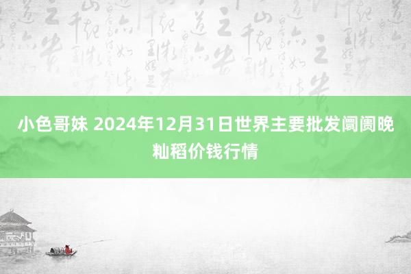 小色哥妹 2024年12月31日世界主要批发阛阓晚籼稻价钱行情