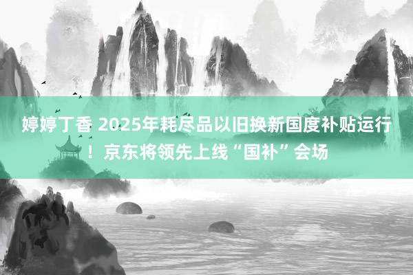 婷婷丁香 2025年耗尽品以旧换新国度补贴运行！京东将领先上线“国补”会场