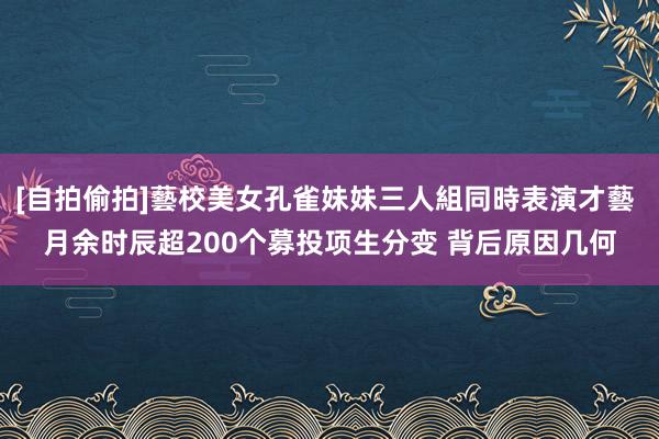 [自拍偷拍]藝校美女孔雀妹妹三人組同時表演才藝 月余时辰超200个募投项生分变 背后原因几何