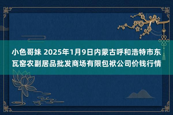 小色哥妹 2025年1月9日内蒙古呼和浩特市东瓦窑农副居品批发商场有限包袱公司价钱行情