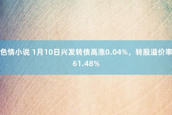 色情小说 1月10日兴发转债高涨0.04%，转股溢价率61.48%