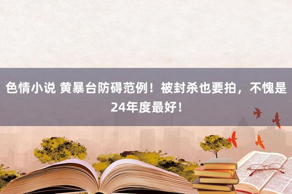 色情小说 黄暴台防碍范例！被封杀也要拍，不愧是24年度最好！